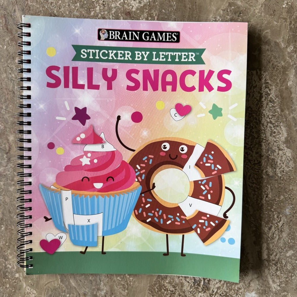 Brain Games ~ Sticker by Letter ~ Silly Snacks ~ Great For All Ages